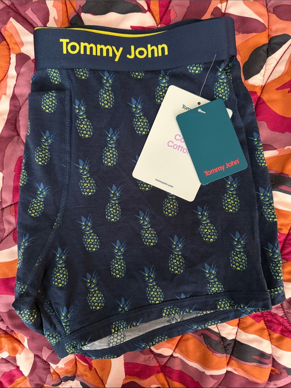 Tommy John Cool Cotton Pineapple Boxer Briefs